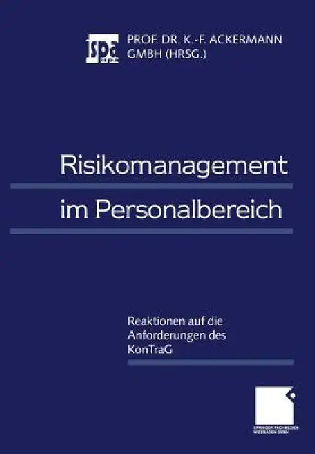 Buy Risikomanagement Im Personalbereich (English, Karl-Friedrich Ackermann) — BookShops.in