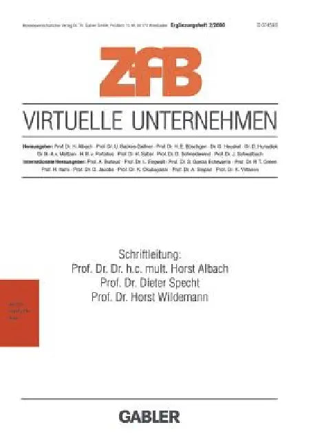 Virtuelle Unternehmen (English, Horst Albach | Dieter Specht | Horst Wildemann)