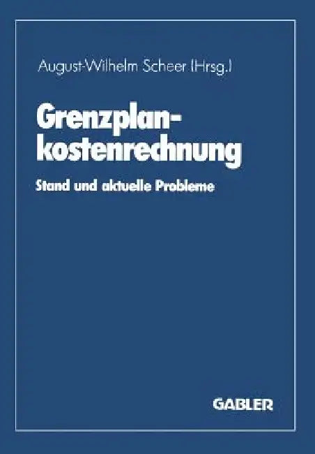 Buy Grenzplankostenrechnung (English, August-Wilhelm Scheer) — BookShops.in