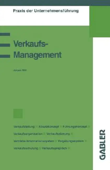 Buy Verkaufsmanagement (English, Jürgen Witt) — BookShops.in