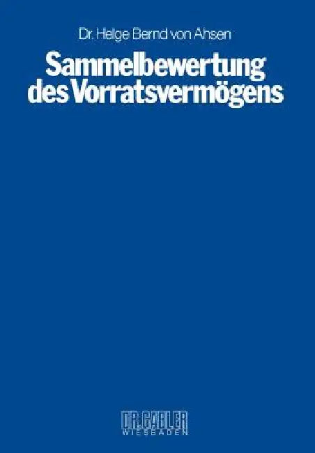 Buy Sammelbewertung Des Vorratsvermögens (English, Ahsen) — BookShops.in
