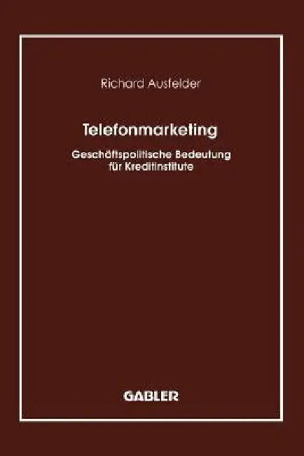 Buy Telefonmarketing (English, Richard Ausfelder) — BookShops.in