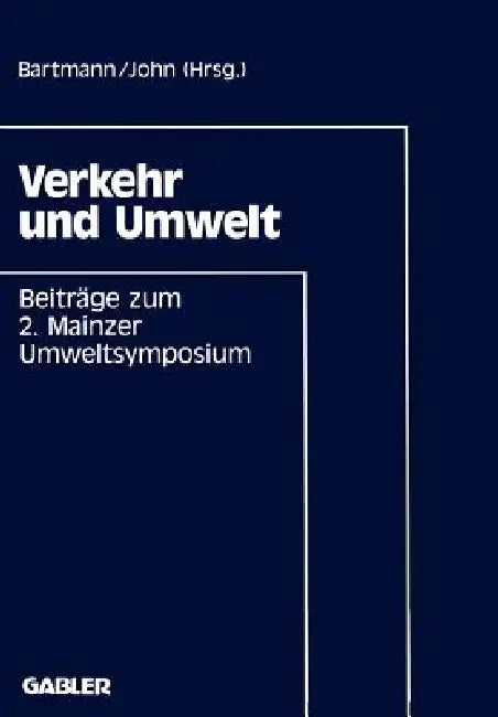 Buy Verkehr Und Umwelt (English, Hermann Bartmann) — BookShops.in