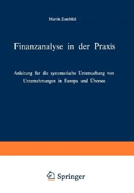 Buy Finanzanalyse in Der PRAXIS (English, Martin Zumbühl) — BookShops.in