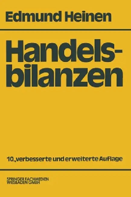 Handelsbilanzen (English, Edmund Heinen)