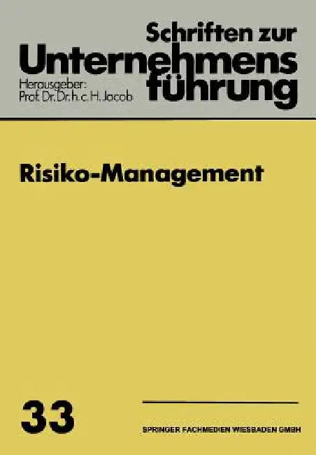 Buy Risiko-Management (English, H. Jacob) — BookShops.in