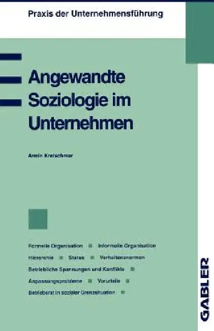 Buy Angewandte Soziologie Im Unternehmen (English, Armin Kretschmar) — BookShops.in