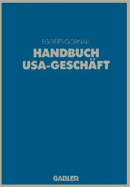 Buy Handbuch Usa-Geschäft (English, Jan A. Eggert) — BookShops.in