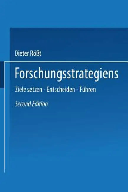 Buy Forschungsstrategien (English, Dieter Röß) — BookShops.in