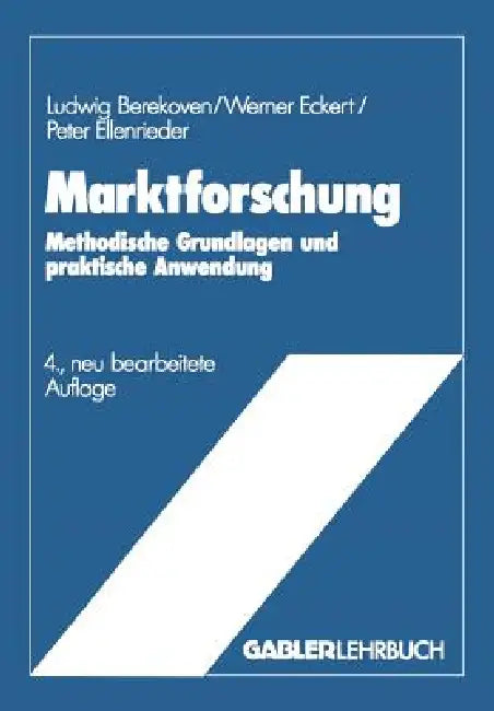 Buy Marktforschung (English, Ludwig Berekoven) — BookShops.in