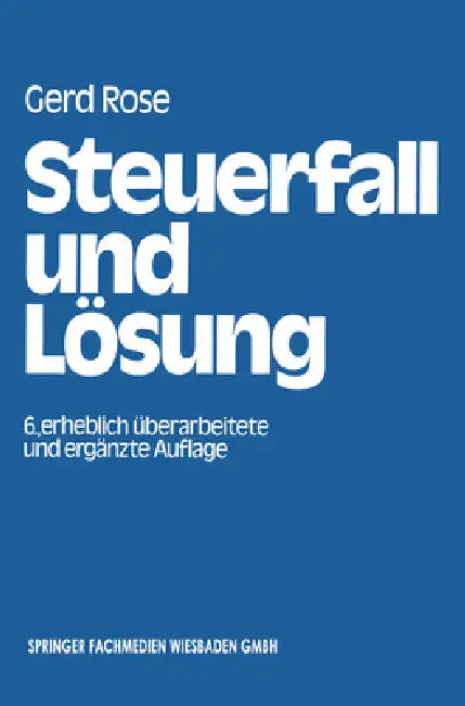 Buy Steuerfall und Lösung (English, Gerd Rose) — BookShops.in