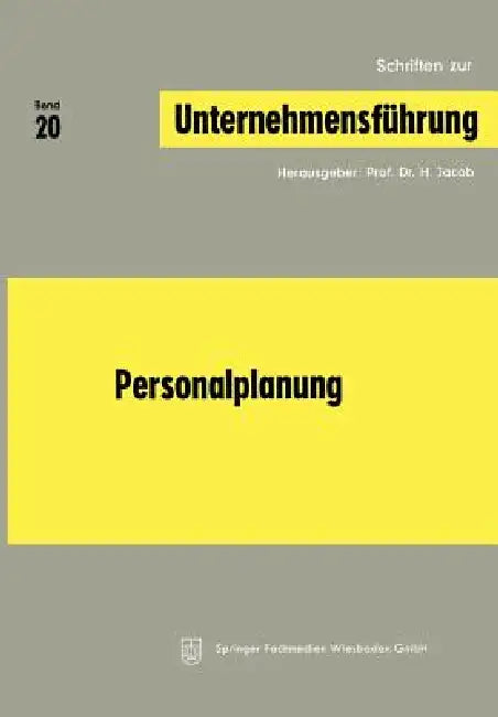 Buy Personalplanung (English, H. Jacob) — BookShops.in