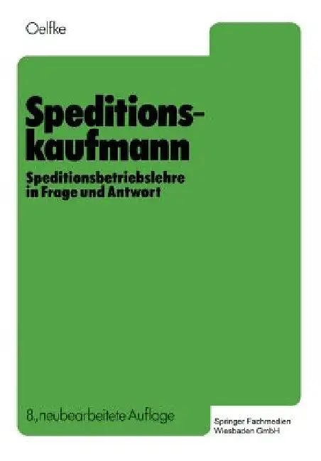 Buy Speditionskaufmann (English, Wolfgang Oelfke) — BookShops.in
