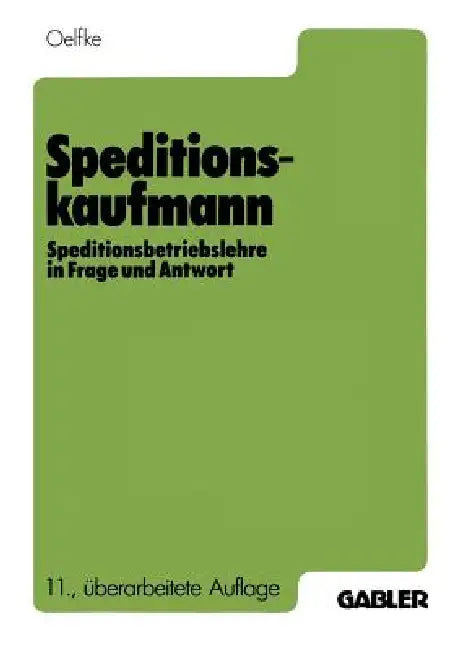 Speditionskaufmann (English, Wolfgang Oelfke)