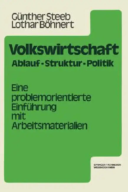 Buy Volkswirtschaft (English, Günther Steeb | Lothar Böhnert) — BookShops.in