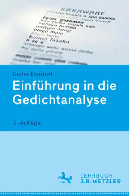 Buy Einführung in Die Gedichtanalyse (English, Dieter Burdorf) — BookShops.in