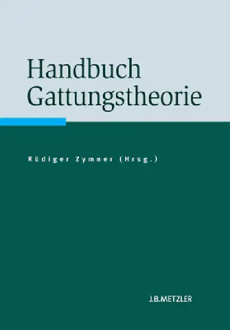 Buy Handbuch Gattungstheorie (English, Rüdiger Zymner) — BookShops.in