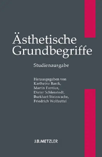 Ästhetische Grundbegriffe (English, Karlheinz Barck | Martin Fontius | Dieter Schlenstedt)