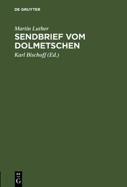 Buy Sendbrief Vom Dolmetschen (English, Karl Bischoff) — BookShops.in
