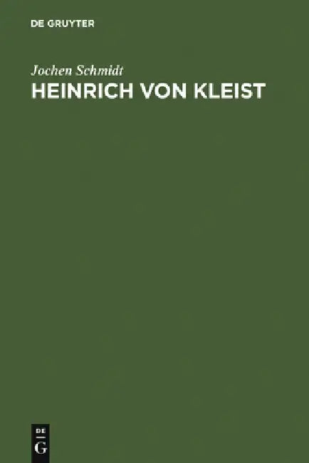 Buy Heinrich von Kleist (English, Jochen Schmidt) — BookShops.in