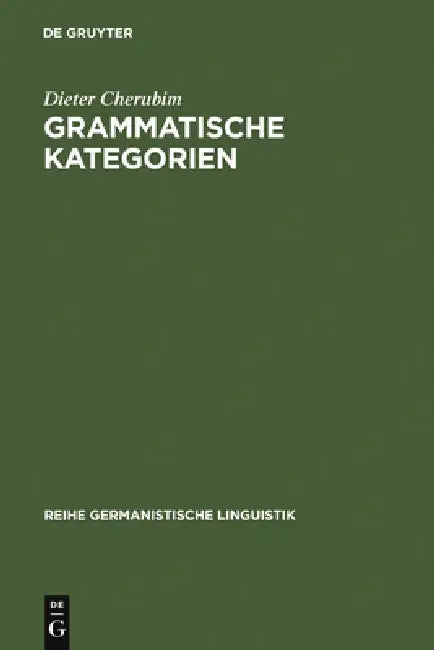 Buy Grammatische Kategorien (English, Dieter Cherubim) — BookShops.in