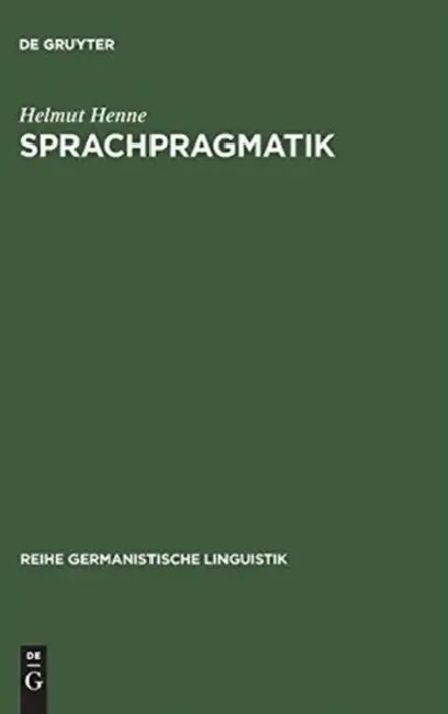 Sprachpragmatik (English, Helmut Henne)