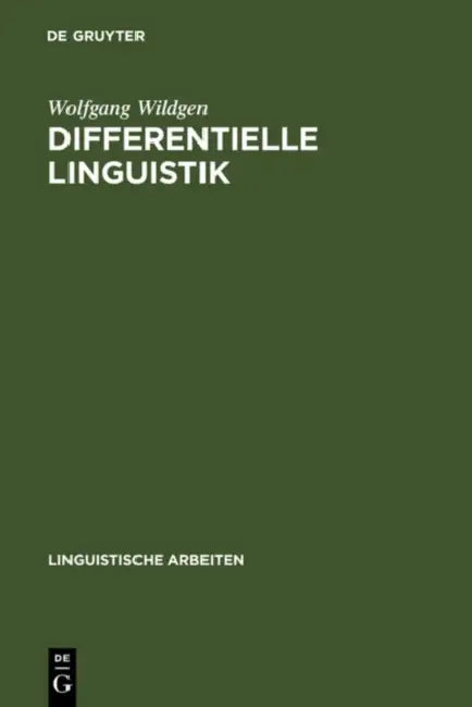 Buy Differentielle Linguistik (English, Wolfgang Wildgen) — BookShops.in