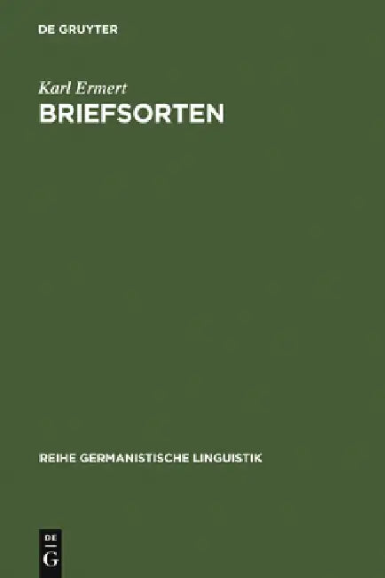 Buy Briefsorten (English, Karl Ermert) — BookShops.in