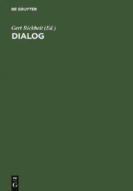 Buy Dialog (English, Gert Rickheit) — BookShops.in