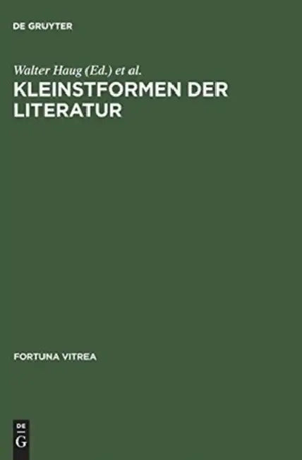 Buy Kleinstformen der Literatur (English, Walter Haug | Burghart Wachinger) — BookShops.in