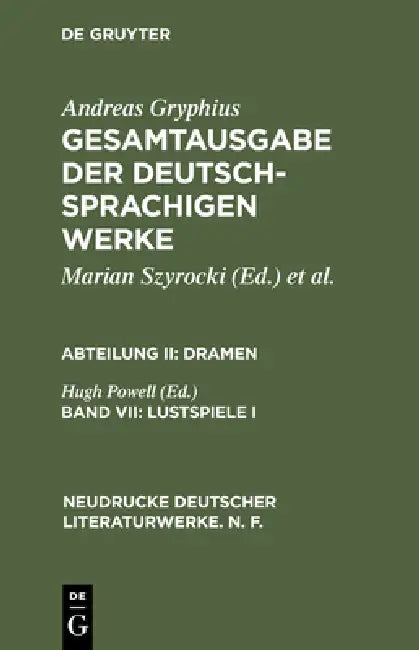 Buy Lustspiele I (English, Hugh Powell) — BookShops.in