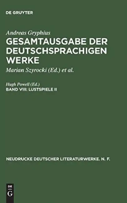 Buy Gesamtausgabe der deutschsprachigen Werke, Band VIII, Lustspiele II (English, Hugh Powell) — BookShops.in