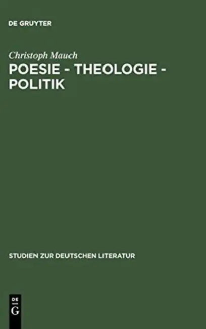 Buy Poesie - Theologie - Politik (English, Christof Mauch) — BookShops.in