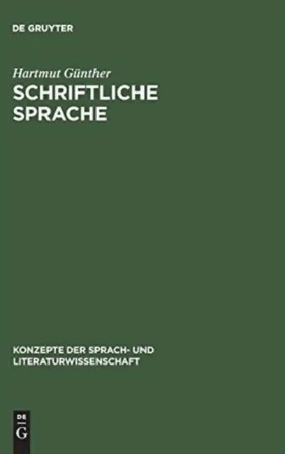 Buy Schriftliche Sprache (English, Hartmut Günther) — BookShops.in