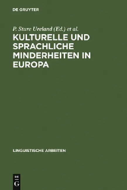 Buy Kulturelle und sprachliche Minderheiten in Europa (English, P. Sture Ureland) — BookShops.in