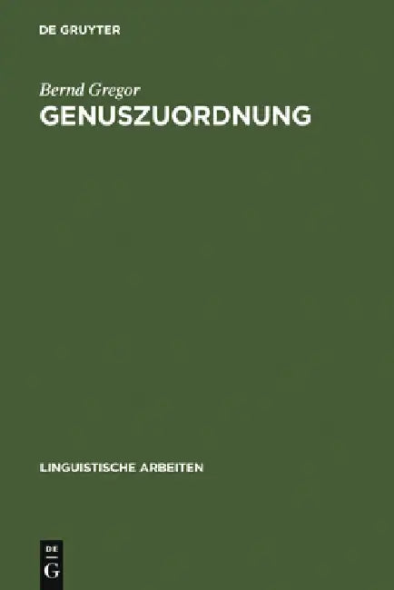 Buy Genuszuordnung (English, Bernd Gregor) — BookShops.in