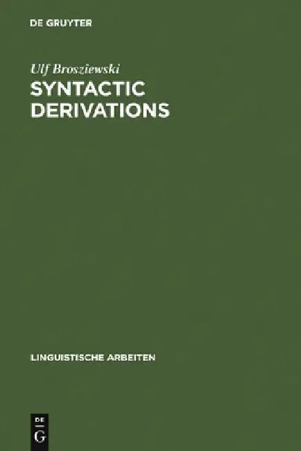 Buy Syntactic Derivations (English, Ulf Brosziewski) — BookShops.in