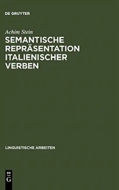 Buy Semantische Repräsentation italienischer Verben (English, Achim Stein) — BookShops.in