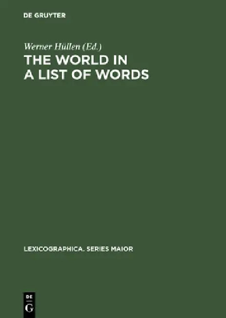 Buy The World in a List of Words (English, Werner Hüllen) — BookShops.in