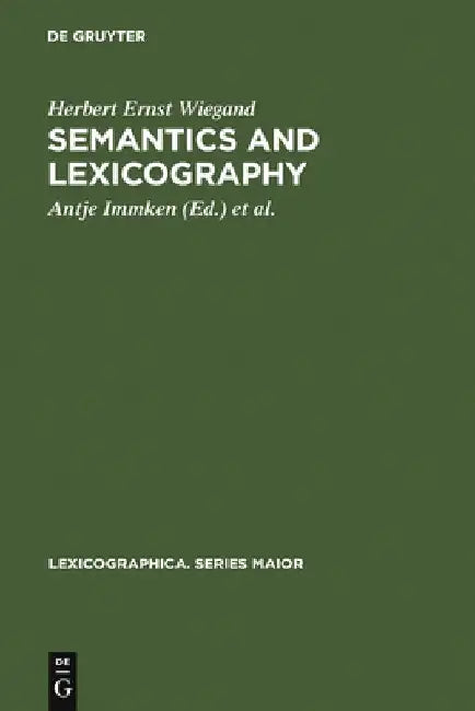 Buy Semantics and Lexicography (English, Herbert Ernst Wiegand) — BookShops.in