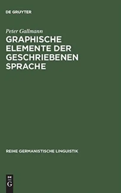 Graphische Elemente der geschriebenen Sprache (English, Peter Gallmann)