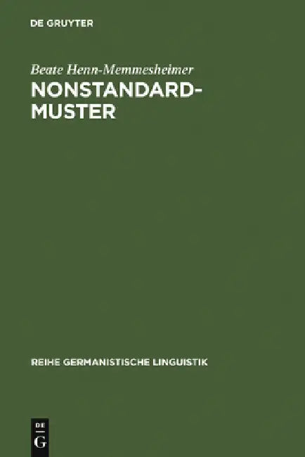 Buy Nonstandardmuster (English, Beate Henn-Memmesheimer) — BookShops.in