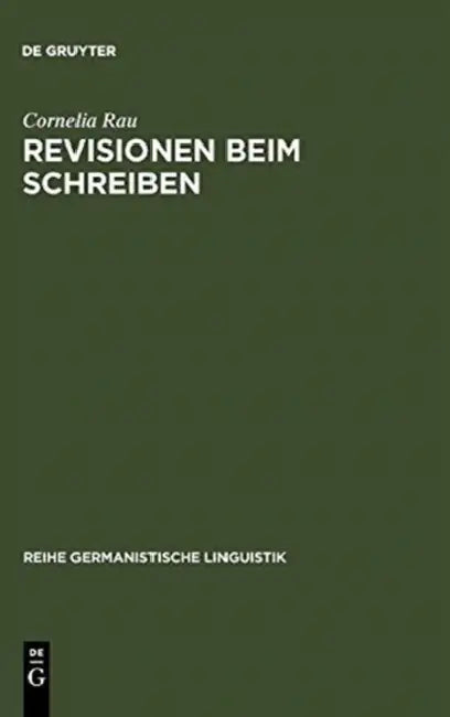 Buy Revisionen beim Schreiben (English, Cornelia Rau) — BookShops.in