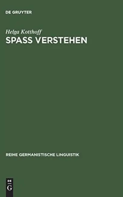 Buy Spaß Verstehen (English, Helga Kotthoff) — BookShops.in