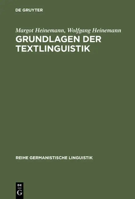 Buy Grundlagen Der Textlinguistik (English, Margot Heinemann) β BookShops.in