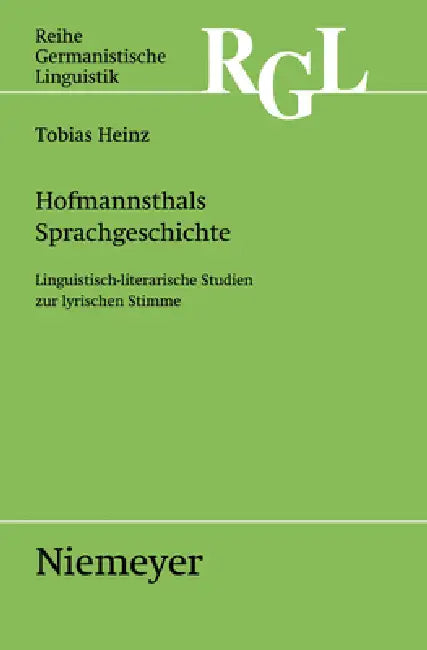 Buy Hofmannsthals Sprachgeschichte (English, Tobias Heinz) — BookShops.in