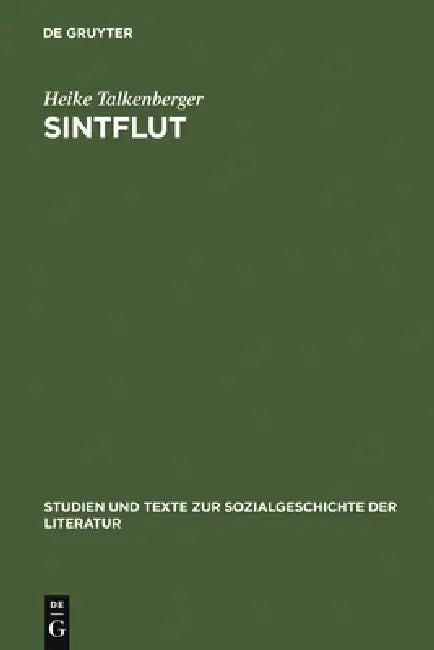 Buy Sintflut (English, Heike Talkenberger) — BookShops.in