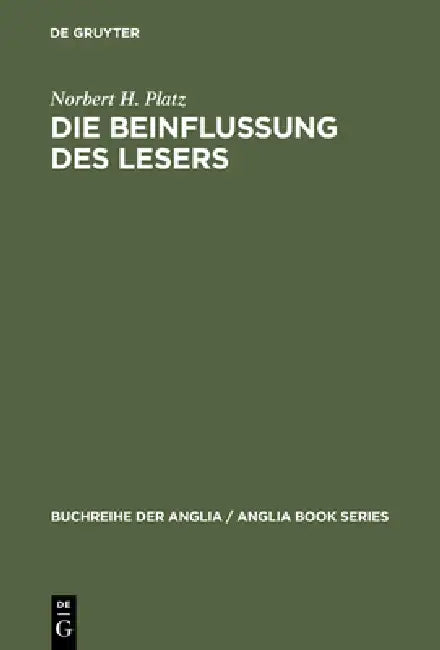 Buy Die Beinflussung des Lesers (English, Norbert H. Platz) — BookShops.in