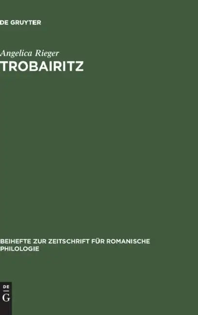 Buy Trobairitz (English, Angelica Rieger) — BookShops.in