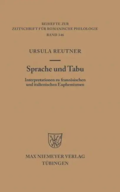 Buy Sprache und Tabu (English, Ursula Reutner) — BookShops.in